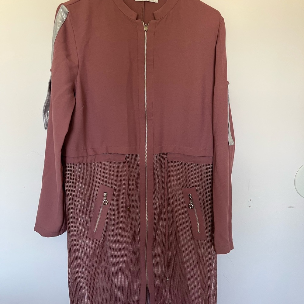 Women's Mauve Long Jacket